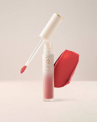 EM Cosmetics Soft Spoken Velvet Lip Creme in Tender, a soft mauve lipstick with a smooth, non-drying matte finish.