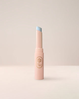 EM Cosmetics Three Wishes Glitter Wand in Light Blue, a shimmering liquid glitter topper.