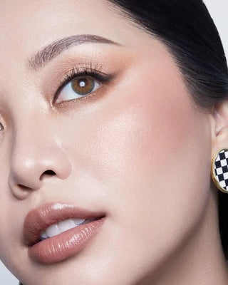 Michelle Phan wearing Heaven's Glow Radiant Veil Blush in Baroque shade