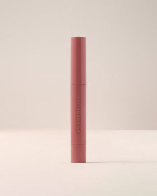 EM Cosmetics Lip Cushion Tinted Lip Luminizer in Venetian Rose in its closed packaging.