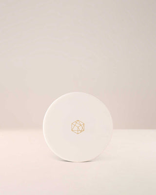 EM Cosmetics Sunscape Highlighter in Majesty, shown in its sleek, minimalist compact packaging.