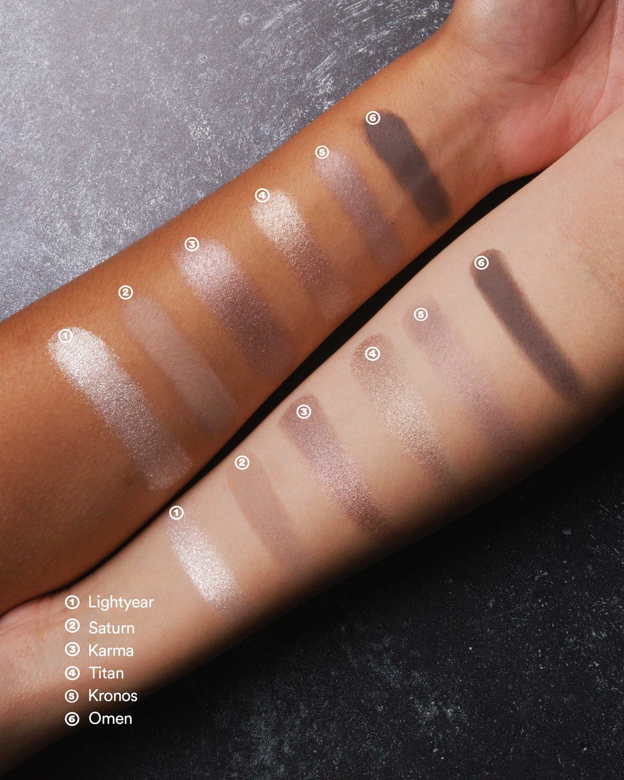 Arm swatches