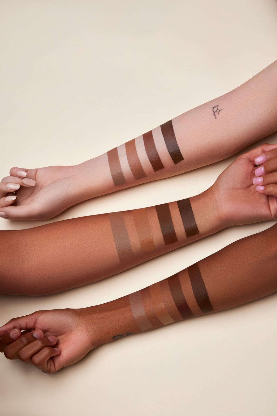 Arm swatches - all shades